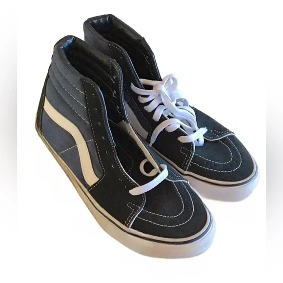 🆕 VANS SKATEBOARDING SK8 HI NAVY/WHITE SNEAKERS 👟 - Picture 2 of 11
